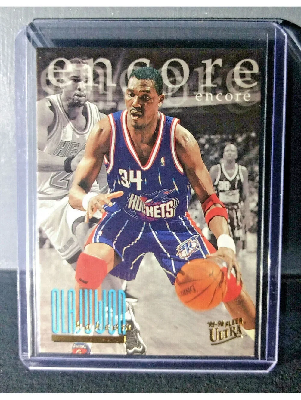 1995-96 Hakeem Olajuwon Fleer Ultra #328 Encore Basketball Card